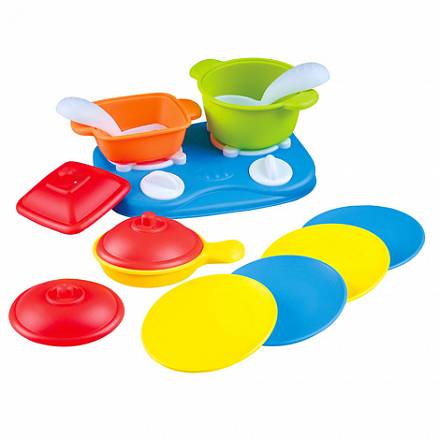 Игровой набор - Плита с посудой, 13 предметов 